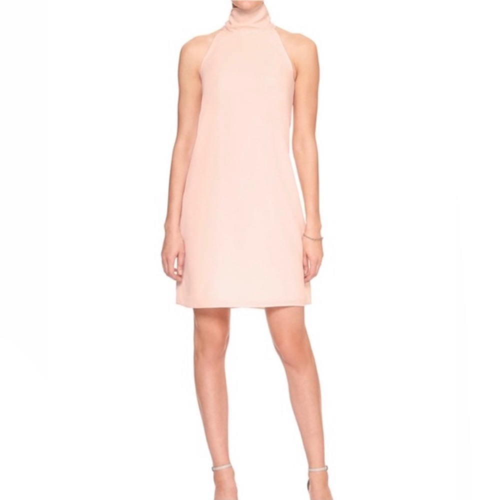 Banana Republic Tie Neck Sleeveless Shift Dress